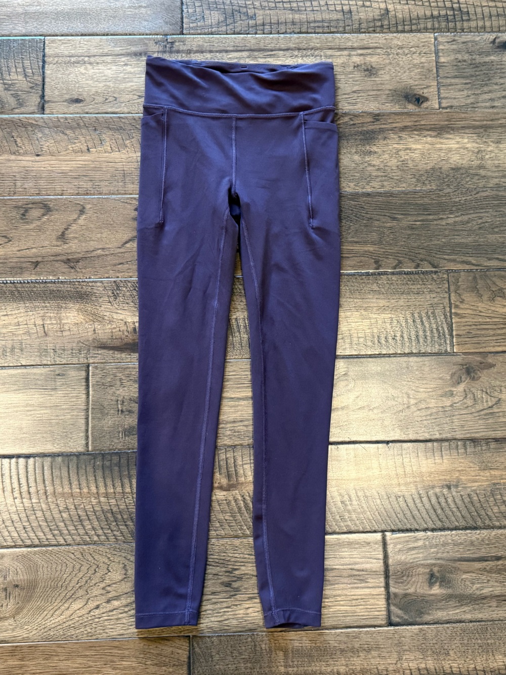 Athleta Girls Deep Purple High Rise Stash Your Treasures Leggings, Sz 12